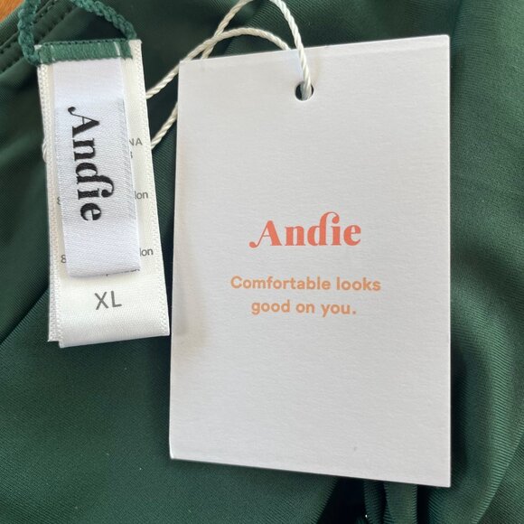 Andie The Dalia Bikini Bottom Green Sz XL High Waisted - Picture 6 of 8